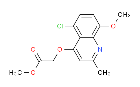CAS No. 1315343-50-0, Methyl 2-((5-chloro-8-methoxy-2-methylquinolin-4-yl)oxy)acetate