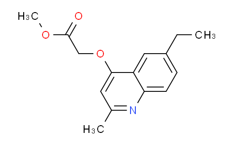 CAS No. 1279218-41-5, Methyl 2-((6-ethyl-2-methylquinolin-4-yl)oxy)acetate