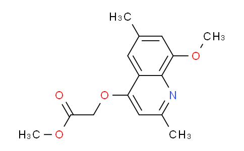 CAS No. 1315373-32-0, Methyl 2-((8-methoxy-2,6-dimethylquinolin-4-yl)oxy)acetate