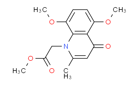 CAS No. 1216624-36-0, Methyl 2-(5,8-dimethoxy-2-methyl-4-oxoquinolin-1(4H)-yl)acetate