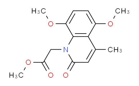 CAS No. 893770-84-8, Methyl 2-(5,8-dimethoxy-4-methyl-2-oxoquinolin-1(2H)-yl)acetate