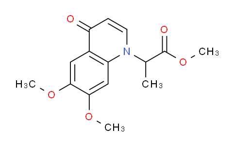 CAS No. 1279201-20-5, Methyl 2-(6,7-dimethoxy-4-oxoquinolin-1(4H)-yl)propanoate