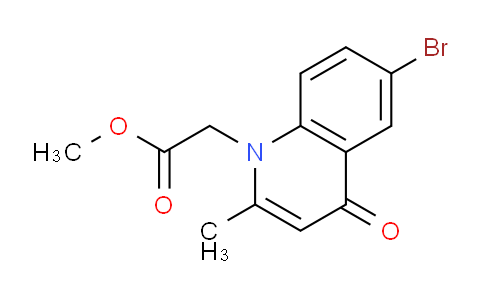 CAS No. 1216416-55-5, Methyl 2-(6-bromo-2-methyl-4-oxoquinolin-1(4H)-yl)acetate