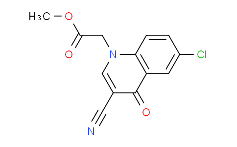 CAS No. 1352541-98-0, Methyl 2-(6-chloro-3-cyano-4-oxoquinolin-1(4H)-yl)acetate
