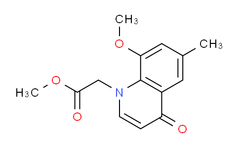 CAS No. 1315373-46-6, Methyl 2-(8-methoxy-6-methyl-4-oxoquinolin-1(4H)-yl)acetate