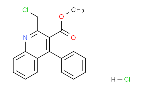 CAS No. 1052542-93-4, Methyl 2-(chloromethyl)-4-phenylquinoline-3-carboxylate hydrochloride