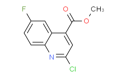 CAS No. 1243032-25-8, Methyl 2-chloro-6-fluoroquinoline-4-carboxylate