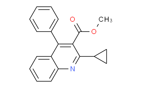 CAS No. 868536-53-2, Methyl 2-cyclopropyl-4-phenylquinoline-3-carboxylate
