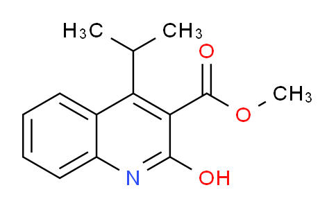 CAS No. 672310-22-4, Methyl 2-hydroxy-4-isopropyl-3-quinolinecarboxylate