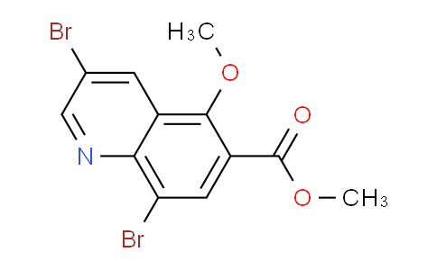 CAS No. 1257833-16-1, Methyl 3,8-dibromo-5-methoxyquinoline-6-carboxylate
