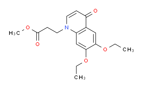 CAS No. 1279212-67-7, Methyl 3-(6,7-diethoxy-4-oxoquinolin-1(4H)-yl)propanoate