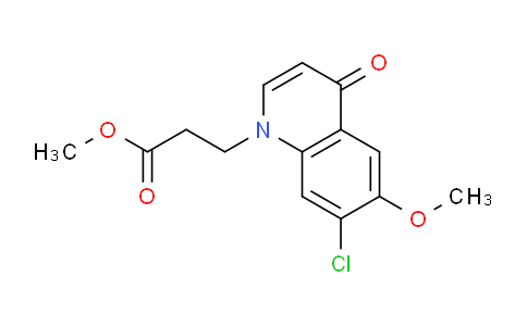 CAS No. 1315352-76-1, Methyl 3-(7-chloro-6-methoxy-4-oxoquinolin-1(4H)-yl)propanoate