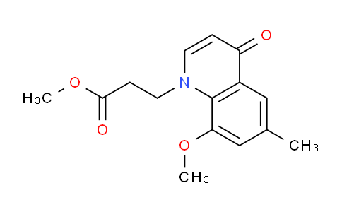 CAS No. 1315373-79-5, Methyl 3-(8-methoxy-6-methyl-4-oxoquinolin-1(4H)-yl)propanoate