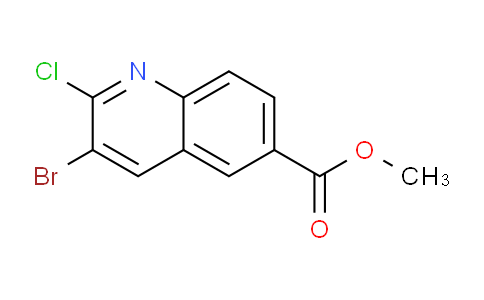 CAS No. 1708370-76-6, Methyl 3-bromo-2-chloroquinoline-6-carboxylate