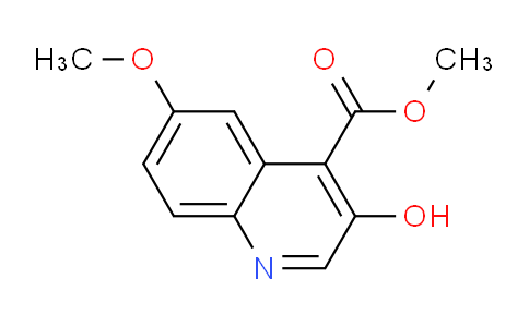 CAS No. 1263284-48-5, Methyl 3-hydroxy-6-methoxyquinoline-4-carboxylate