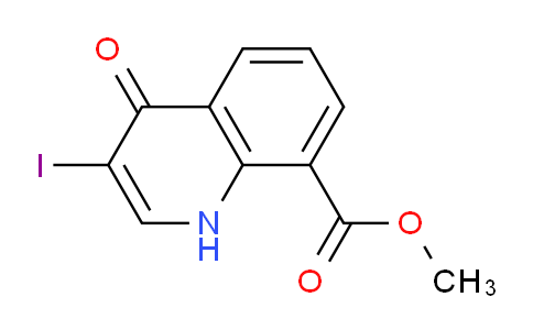 CAS No. 1395492-97-3, Methyl 3-iodo-4-oxo-1,4-dihydroquinoline-8-carboxylate