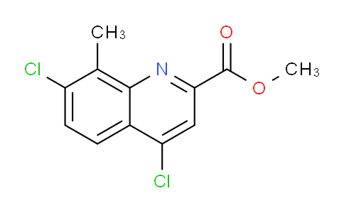 CAS No. 1133115-64-6, Methyl 4,7-dichloro-8-methylquinoline-2-carboxylate