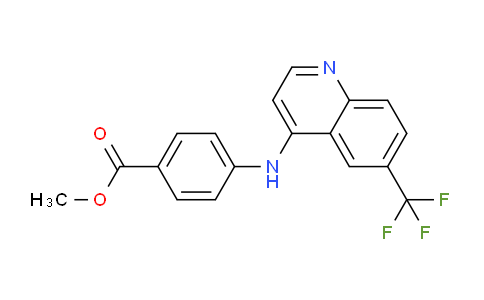 CAS No. 1216574-53-6, Methyl 4-((6-(trifluoromethyl)quinolin-4-yl)amino)benzoate