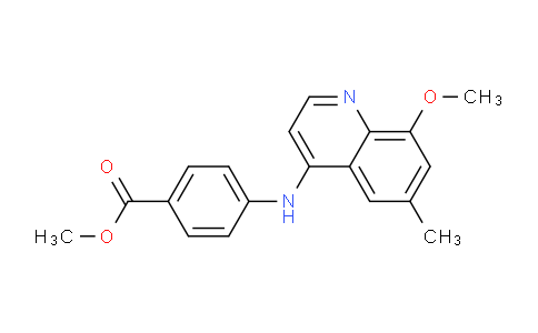 CAS No. 1315373-44-4, Methyl 4-((8-methoxy-6-methylquinolin-4-yl)amino)benzoate