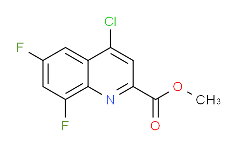 CAS No. 887589-39-1, Methyl 4-chloro-6,8-difluoroquinoline-2-carboxylate