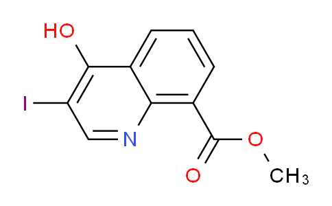 CAS No. 1395493-27-2, Methyl 4-hydroxy-3-iodoquinoline-8-carboxylate