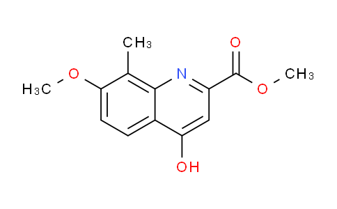 CAS No. 801281-89-0, Methyl 4-hydroxy-7-methoxy-8-methylquinoline-2-carboxylate