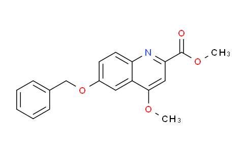 CAS No. 1395493-31-8, Methyl 6-(benzyloxy)-4-methoxyquinoline-2-carboxylate