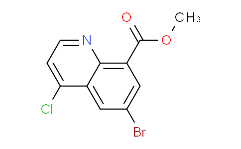 CAS No. 1198569-38-8, Methyl 6-bromo-4-chloroquinoline-8-carboxylate