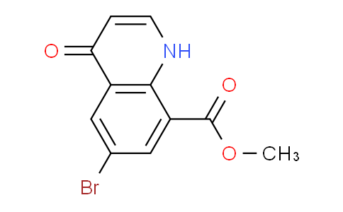 CAS No. 1190198-14-1, Methyl 6-bromo-4-oxo-1,4-dihydroquinoline-8-carboxylate