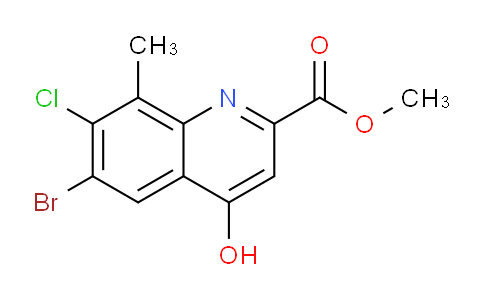 DY691894 | 1065074-46-5 | Methyl 6-bromo-7-chloro-4-hydroxy-8-methylquinoline-2-carboxylate