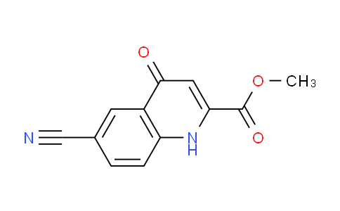 CAS No. 1078130-59-2, Methyl 6-cyano-4-oxo-1,4-dihydroquinoline-2-carboxylate