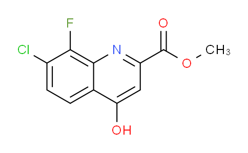 CAS No. 1150164-88-7, Methyl 7-chloro-8-fluoro-4-hydroxyquinoline-2-carboxylate