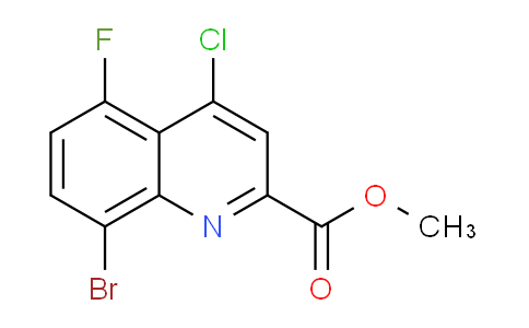 CAS No. 1133115-52-2, Methyl 8-bromo-4-chloro-5-fluoroquinoline-2-carboxylate