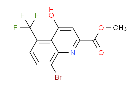 CAS No. 1072944-77-4, Methyl 8-bromo-4-hydroxy-5-(trifluoromethyl)quinoline-2-carboxylate