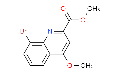 CAS No. 921760-93-2, Methyl 8-bromo-4-methoxyquinoline-2-carboxylate