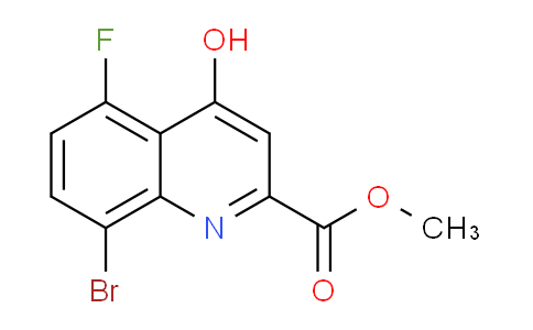 CAS No. 1133115-48-6, Methyl 8-bromo-5-fluoro-4-hydroxyquinoline-2-carboxylate