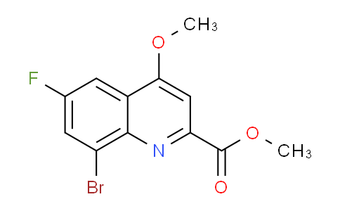 CAS No. 442549-60-2, Methyl 8-bromo-6-fluoro-4-methoxyquinoline-2-carboxylate