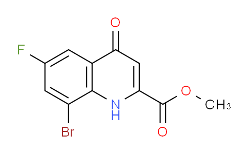 CAS No. 442549-68-0, Methyl 8-bromo-6-fluoro-4-oxo-1,4-dihydroquinoline-2-carboxylate