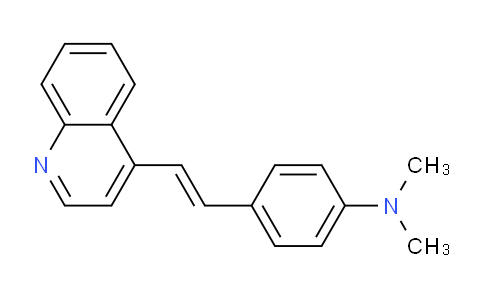 CAS No. 897-55-2, N,N-Dimethyl-4-(2-(quinolin-4-yl)vinyl)aniline