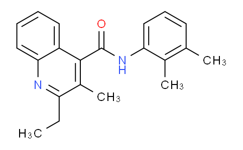 CAS No. 332358-67-5, N-(2,3-Dimethylphenyl)-2-ethyl-3-methylquinoline-4-carboxamide