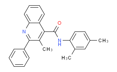 CAS No. 332372-31-3, N-(2,4-Dimethylphenyl)-3-methyl-2-phenylquinoline-4-carboxamide