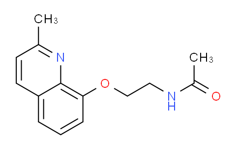 CAS No. 312504-24-8, N-(2-((2-Methylquinolin-8-yl)oxy)ethyl)acetamide