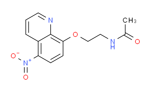 CAS No. 696607-18-8, N-(2-((5-Nitroquinolin-8-yl)oxy)ethyl)acetamide