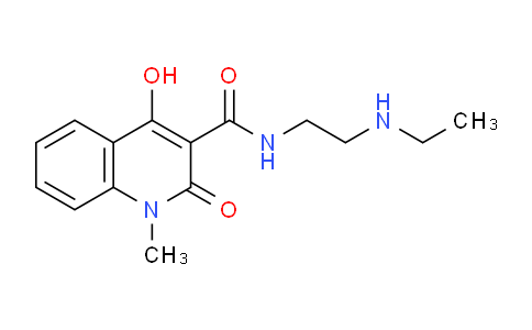 CAS No. 376623-56-2, N-(2-(Ethylamino)ethyl)-4-hydroxy-1-methyl-2-oxo-1,2-dihydroquinoline-3-carboxamide