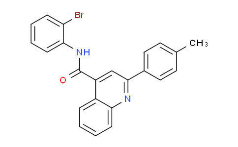 CAS No. 337503-97-6, N-(2-Bromophenyl)-2-(p-tolyl)quinoline-4-carboxamide