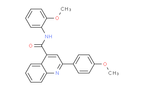 CAS No. 332157-18-3, N-(2-Methoxyphenyl)-2-(4-methoxyphenyl)quinoline-4-carboxamide