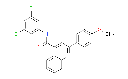 CAS No. 332157-16-1, N-(3,5-Dichlorophenyl)-2-(4-methoxyphenyl)quinoline-4-carboxamide