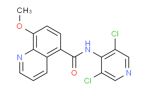 CAS No. 199871-63-1, N-(3,5-Dichloropyridin-4-yl)-8-methoxyquinoline-5-carboxamide