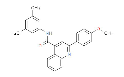CAS No. 332157-20-7, N-(3,5-Dimethylphenyl)-2-(4-methoxyphenyl)quinoline-4-carboxamide