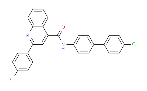 CAS No. 332157-22-9, N-(4'-Chloro-[1,1'-biphenyl]-4-yl)-2-(4-chlorophenyl)quinoline-4-carboxamide